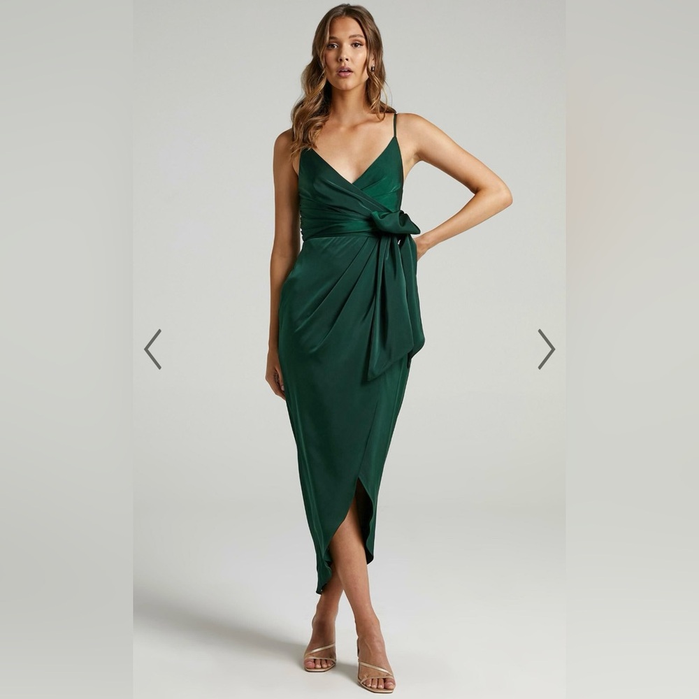 NWT HOW WILL I KNOW MIDI DRESS - WRAP WAIST TIE TULIP HEM DRESS - Small